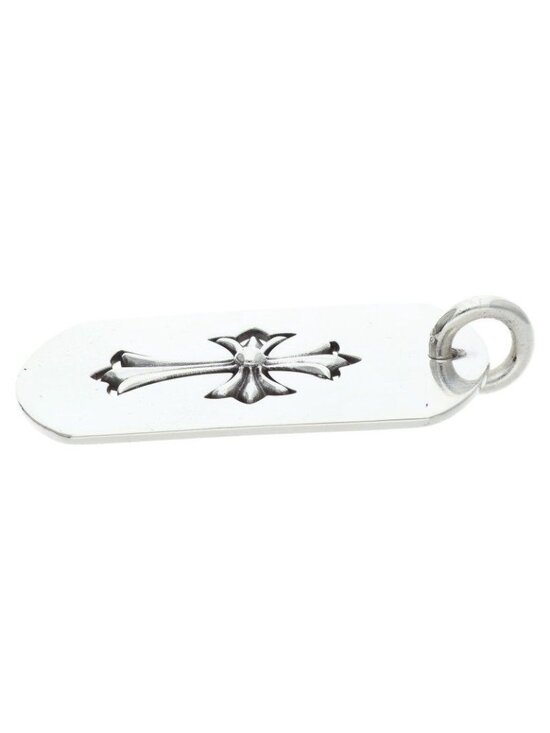 Chrome Hearts D Tag Lrg Tny Crs Cutout Tiny Cross Large Dog Tag
